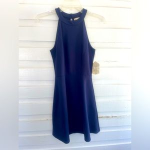 Altar'd State Navy Blue Short High Neck Sleeveless Cocktail Dress Size XS